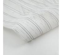 Toile à crochet pour la fabrication de tapis, base de tapisserie en maille vierge pour décoration d'intérieur, tissus personnalisables pour housses de coussin et tentures murales, tissu blanc (100 x