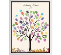 Toile à Empreintes 60x75 cm NOVAGOpour des événements de votre choix. EX: les Mariage (2 Cartouches colorées offertes) Arbre