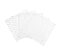 Toile à mailles en plastique, Feuilles de toile en maille plastique, 12 pièces, 10.6x10.6x0.5 cm, for broderie, point croix, tissu Aïda