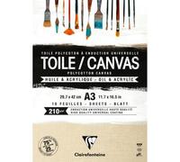 Toile à peindre Grain de sable bloc collé 10F A3 210g