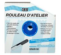 GEB - Rouleau d'atelier toile abrasive 25 m x 38 mm grain 120