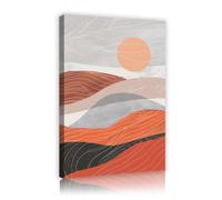 Toile abstraite de coucher de soleil Impression murale Peinture murale de paysage moderne Affiches minimalistes de scènes désertiques Œuvres d’art pour salle à manger Décoration intérieure 50x75cm