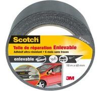 Toile adhésive de réparation Scotch enlevable Gris Anthracite 18 m x 48 mm Gris G