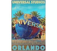 Toile Affiche Orlando Universal Studio Vintage Rétro Mur Art Art Imprimer Chambre Décoration Accueil Décoration Sans cadre 30x45cm