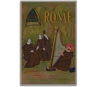 Toile Affiche Rome Maharajah Playing The Harp Vintage Rétro Mur Art Art Imprimer Chambre Décoration Accueil Décoration Sans cadre 50x75cm