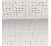 Toile Aida en coton 14 carats pour point de croix Blanc 48,3 x 71,1 cm