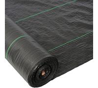 Toile Anti-Mauvaises Herbes Extra Résistante GroundMaster (2 m x 25 m) - Bâche Anti-Mauvaises Herbes de 100 g/m², Perméable à l'eau, pour Jardin, Potager Surélevé et Allée - Bâche de Sol