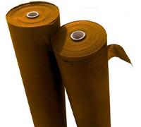 Toile anti-mauvaises herbes, marron, indéchirable, de 16 m², 50 g/m², avec haute résistance aux UV, 10 m x 1,6 m = 16 m², épaisseur : 50 g/m², film anti-mauvaises herbes, perméable à l'eau, bâche de