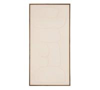 Toile - Atmosphera Créateur d'Intérieur - ROGER - 58 x 116 cm - Rectangulaire - Blanc