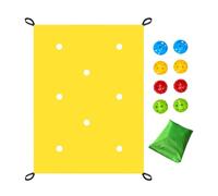 Toile Avec Trous Jeu De Groupe Pour Équipe | Kit D'activités Pour Team Building Travailler | Ensemble D'exercices Amusants Pour Groupes Avec Boule Creuse Pour L'école Maison Réunion Familiale