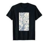 Toile bleue française motif scène pastorale vintage T-Shirt