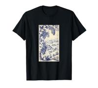 Toile bleue française motif scène pastorale vintage T-Shirt