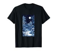 Toile bleue française motif scène pastorale vintage T-Shirt