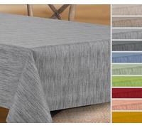 Toile cirée nappe rectangulaire, Georginias, nappe ronde/ovale, lavable, couleur et taille au choix Eckig 200x140 cm gris