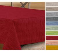 Toile cirée nappe rectangulaire, Georginias, nappe ronde/ovale, lavable, couleur et taille au choix Eckig 220x140 cm Rot