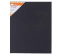 Toile coton 24x30cm noir HAPPY COLOR