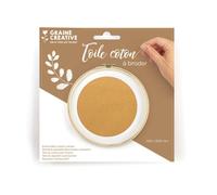 Toile coton Idéal broderie Camel 45 x 60 cm