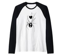 Toile d'amour araignée avec Veuve Noire et Toile d'araignée Style Toile d'araignée Manche Raglan