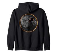 Toile d'araignée avec arachnide sur la Lune araignées à éclipse Solaire Sweat à Capuche
