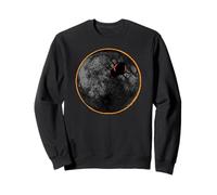 Toile d'araignée avec arachnide sur la Lune araignées à éclipse Solaire Sweatshirt