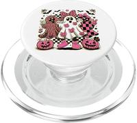 Toile d'araignée fantôme effrayante Rose d'halloween Enfants Jeunes Femmes PopSockets PopGrip pour MagSafe