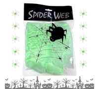 Toile D'Araignée Halloween Fluorescente Étirable Douce Réutilisable