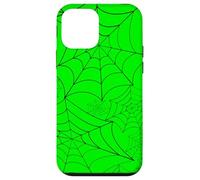 Toile d'araignée Halloween Gothique Toile d'araignée Acide Vert Effrayant Effrayant Coque pour iPhone 12 Mini