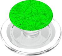 Toile d'araignée Halloween Gothique Toile d'araignée Acide Vert Effrayant Effrayant PopSockets PopGrip pour MagSafe