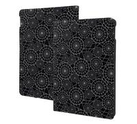 Toile d'araignée noire compatible avec iPad 9e/8e/7e génération - Compatible avec iPad 10.2, étui pour tablette compatible avec iPad avec fonction trépied robuste