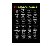 Toile D'art Mural Avec Calendrier De Formule 1,Grand Prix 2024,Peinture,Circuit De Course De Sport Automobile,Affiche Imprimée,Image Pour Décoration De Maison Mode - Type [Hl024-3]-30x45cm No Frame