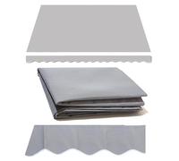 Toile d'auvent de rechange avec cantonnière - Pare-soleil pour jardin et balcon - Convient aux matériaux rectangulaires de 2 x 12 m à 5 x 30 m (0,9 x 2,9 m)