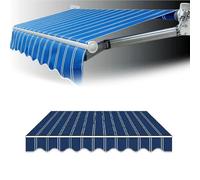 Toile d'auvent de rechange en polyester 320 g/m² rétractable (cadre non inclus) pour patio et terrasse A03 2,5 x 1,5 m