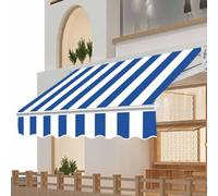 Toile d'auvent de rechange pour auvent rétractable, imperméable, résistante aux UV et aux déchirures, pour balcon, terrasse, (cadre non fourni), 5 x 4 m