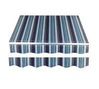 Toile d'auvent de rechange pour pare-soleil rétractable 200 500 cm, bleu - 365 x 200 cm - Tissu durable et résistant aux UV