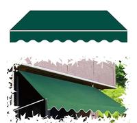 Toile d'auvent de rechange pour terrasse rétractable - Pour extérieur, jardin, restaurant, magasin, 6 x 2 m, imperméable et résistant aux UV - Vert