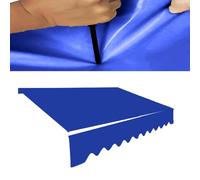 Toile d'auvent en PVC imperméable et rétractable - 30 m x 3 m - Pour terrasse et camping-car, bleu roi - Protection idéale pour l'extérieur, et remplacement des UV