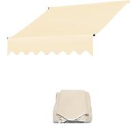 Toile d'auvent rétractable et résistante aux UV pour terrasse, pergola, jardin - Matériau d'auvent de rechange - 2,5 x 1,5 m - Idéal comme solution d'ombrage pour l'extérieur