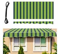 Toile d'auvent rétractable imperméable 100 % polyester 280 g - Protection UV pour extérieur, terrasse, installation facile - 4,8 x 2,7 m - Couleur A - Parfait pour les espaces extérieurs