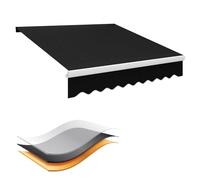 Toile D'Auvent Tissu De Rechange for Store Toile De Store, Tissu De Rechange Imperméable De Qualité Supérieure, Tissu De Rechange Prêt À L'emploi, Tissu De Remplacement for Auvent, Noir/Gris/Bleu(Fran