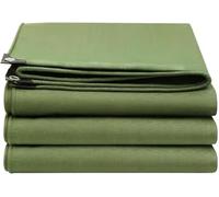 Toile De Bâche 1x1m, Bâches en Toile Robuste avec œillets, Bâche Imperméable avec Bords Renforcés, Abri D’Urgence Contre La Pluie, Couverture Extérieure Et Utilisation en Campin, 3.5x8m