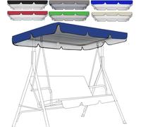 Toile De Balancelle Jardin Toit Rechange Universel, Pour 3 Places,pour Imperméable & Anti UV(Blue,249*185*18cm)