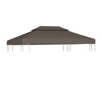Toile de Belvédère 2 Niveaux Bâches de Tente Anthracite Gazebo Tonelle vidaXL