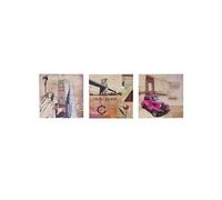 toile de décoration murale T376 3 parties 150x50cm New York