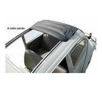 Toile de découvrable vinyle TMI "BLACK Supreme Pinpoint" pour Volkswagen Coccinelle (1947-1955)