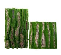 Toile de en écorce de reptile - Panneau mural en écorce de mousse décorative pour terrarium vert naturel respectueux de l'environnement, 450 g d'escalade | Dragon barbu Gecko Lézard 30 x 50 cm