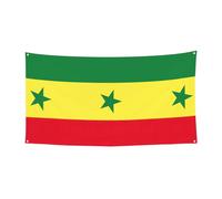 Toile de fond à suspendre avec drapeau du Sénégal - Décoration intérieure ou extérieure pour événements festifs