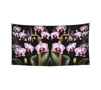 Toile de fond à suspendre avec motif orchidée cloche pour fête, décoration intérieure ou extérieure pour événements festifs