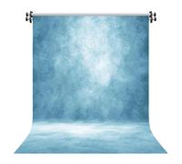 Toile de fond abstraite en polyester - 243 x 300 cm - Grand et épais - Pour studio photo, portrait, photographie de produits - Bleu clair
