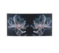 Toile de fond avec impression florale 3D - Bannière pour fête d'anniversaire - Bannière d'accessoires pour photomaton