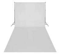 Toile de Fond Coton Blanc 600x300 cm sans Support | 100 % coton, sans coutures, résistante à la décoloration, portrait et commerce, sans support